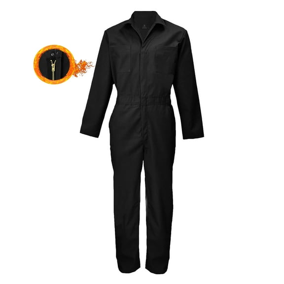 M&M SCRUBS Long Sleeve Coverall 861 ( Black, XLarge )