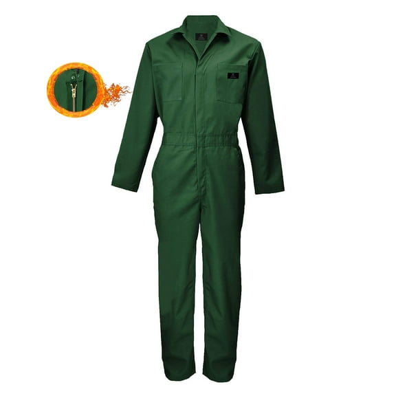 M&M SCRUBS Long Sleeve Coverall 861 ( Hunter, Large )