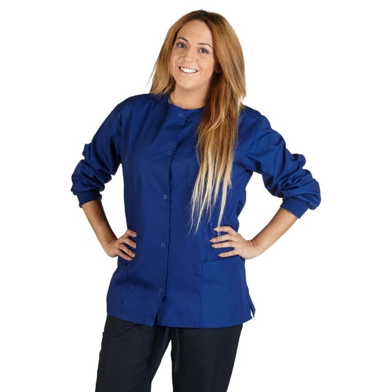 M&M SCRUBS Medical Scrub Jacket G102 (Royal Blue, XX-Large)