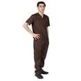 thumbnail image 1 of M&M SCRUBS Men Scrub Set, Men Medical Uniforms 102 (Chocolate, XXX-Large), 1 of 5