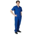 thumbnail image 1 of M&M SCRUBS Men Scrub Set, Men Medical Uniforms 102 (Royal Blue, XX-Large), 1 of 7