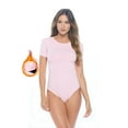 thumbnail image 1 of M&M SCRUBS Short Sleeve Scoop Neck Body Suit-Breathable Cotton Stretch(Pink, X-Large), 1 of 6