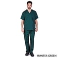 thumbnail image 1 of M&M SCRUBS Solid Men Scrub Set, Men Medical Uniforms 201- (HUNTER GREEN), 1 of 7