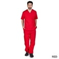 thumbnail image 1 of M&M SCRUBS Solid Men Scrub Set, Men Medical Uniforms 201- (RED), 1 of 8