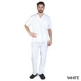 thumbnail image 1 of M&M SCRUBS Solid Men Scrub Set, Men Medical Uniforms 201- (WHITE), 1 of 7