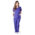 thumbnail image 1 of M&M SCRUBS Stretch Junior Mock Wrap Medical Scrub set 8118 9120, 1 of 3