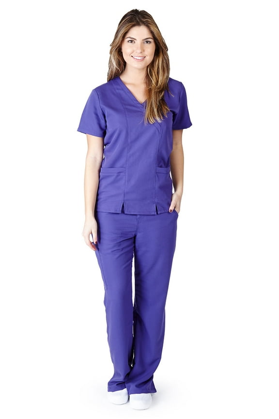 Stretch Junior Mock Wrap Medical Scrub set 8119 9120