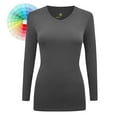 thumbnail image 1 of M&M SCRUBS V-Neck Women's Underscrub Tee Long Sleeve T-Shirt, 1 of 4