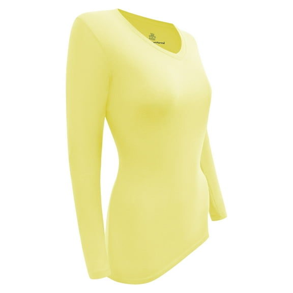 M&M SCRUBS V-Neck Women's Underscrub Tee Long Sleeve T-Shirt