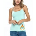 thumbnail image 1 of M&M SCRUBS Women's Camisole Cotton Stretch Slim-Fit Cami Soft and Breathable Undershirt with Adjustable Strap Tank Top (Aqua, Medium), 1 of 1