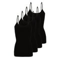 thumbnail image 1 of M&M SCRUBS Women's Camisole Cotton Stretch Undershirt with Adjustable Strap Tank Top 4 Pack (Black) X-Large, 1 of 1