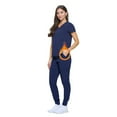 thumbnail image 1 of M&M SCRUBS Women's Essential Scrub Top and Pant Cool Stretch Jogger Scrub Set (X-Small, True Navy Blue), 1 of 6