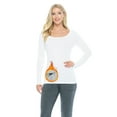 thumbnail image 1 of M&M SCRUBS Women's Long Sleeve Scoop-Neck T-Shirt Under Scrub (Heather Grey, XX-Large), 1 of 5