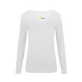 thumbnail image 1 of M&M SCRUBS Women's Long Sleeve Scoop-Neck T-Shirt Under Scrub (White, XXX-Large), 1 of 5