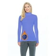thumbnail image 1 of M&M SCRUBS Women's Long Sleeve Turtle-Neck T-Shirt Under Scrub (Ceil Blue, XX-Large), 1 of 1