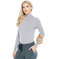 thumbnail image 1 of M&M SCRUBS Women's Long Sleeve Turtle-Neck T-Shirt Under Scrub (Grey, X-Large), 1 of 5
