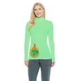 thumbnail image 1 of M&M SCRUBS Women's Long Sleeve Turtle-Neck T-Shirt Under Scrub (Light Green, Medium), 1 of 5