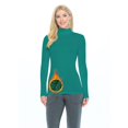 thumbnail image 1 of M&M SCRUBS Women's Long Sleeve Turtle-Neck T-Shirt Under Scrub (True Hunter Green, Medium), 1 of 1