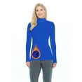 thumbnail image 1 of M&M SCRUBS Women's Long Sleeve Turtle-Neck T-Shirt Under Scrub (True Royal Blue, XX-Large), 1 of 5