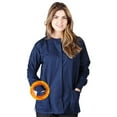 thumbnail image 1 of M&M SCRUBS Women's Scrub Jacket Warm Up Lightweight Medical Scrub Jacket - Pack of 12 Set (Dark Navy Blue, Large), 1 of 6