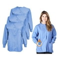 thumbnail image 1 of M&M SCRUBS Women's Scrub Jacket Warm Up Lightweight Medical Scrub Jacket - Pack of 3 Set (Ceil Blue, 3X-Large), 1 of 6