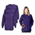 thumbnail image 1 of M&M SCRUBS Women's Scrub Jacket Warm Up Lightweight Medical Scrub Jacket - Pack of 3 Set (Purple, 5X-Large), 1 of 6