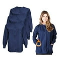 thumbnail image 1 of M&M SCRUBS Women's Scrub Jacket Warm Up Lightweight Medical Scrub Jacket - Pack of 6 Set (Dark Navy Blue, Large), 1 of 6
