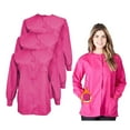 thumbnail image 1 of M&M SCRUBS Women's Scrub Jacket Warm Up Lightweight Medical Scrub Jacket - Pack of 6 Set (Hot Pink, Small), 1 of 6