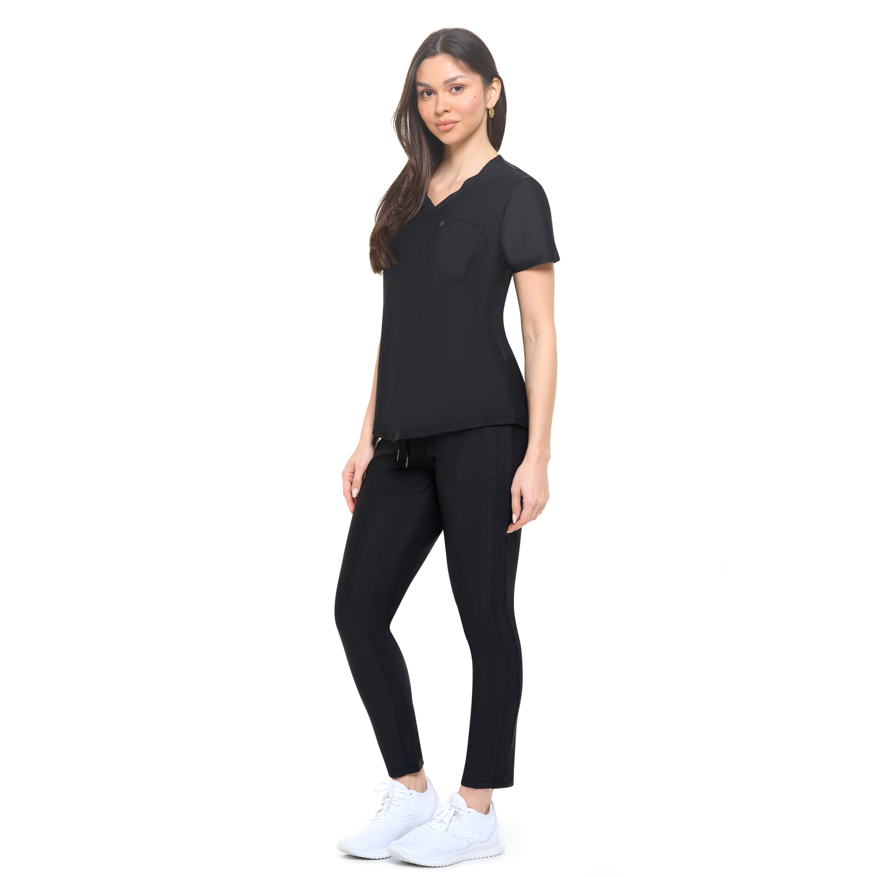 M&M SCRUBS Women's Scrub Set Ultra Stretch Form Fitting Scrubs for ...