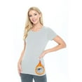 thumbnail image 1 of M&M SCRUBS Women's Short Sleeve Round-Neck T-Shirt Under Scrub (Heather Grey, X-Large), 1 of 5