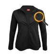 thumbnail image 1 of M&M SCRUBS Women's Ultra Soft Front Zip Warm-Up Scrub Jacket 5200 (Black, 2X-Large), 1 of 6