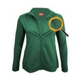 thumbnail image 1 of M&M SCRUBS Women's Ultra Soft Front Zip Warm-Up Scrub Jacket 5200 (Hunter Green, Large), 1 of 6