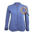 thumbnail image 1 of M&M SCRUBS Women's Ultra Soft Front Zip Warm-Up Scrub Jacket 5200 (True Royal Blue, Small), 1 of 6