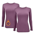 thumbnail image 1 of M&M SCRUBS Women's Underscrub Tee Crew Neck Long Sleeve T-Shirt Pack of 2 (Argyle Purple, Large), 1 of 6
