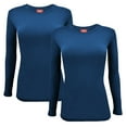 thumbnail image 1 of M&M SCRUBS Women's Underscrub Tee Crew Neck Long Sleeve T-Shirt Pack of 5, 1 of 7