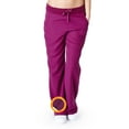 thumbnail image 1 of M&M SCRUBS - Womens Junior Fit Flare Cargo Scrub Pant 9120 2XL ( BURGUNDY ), 1 of 2