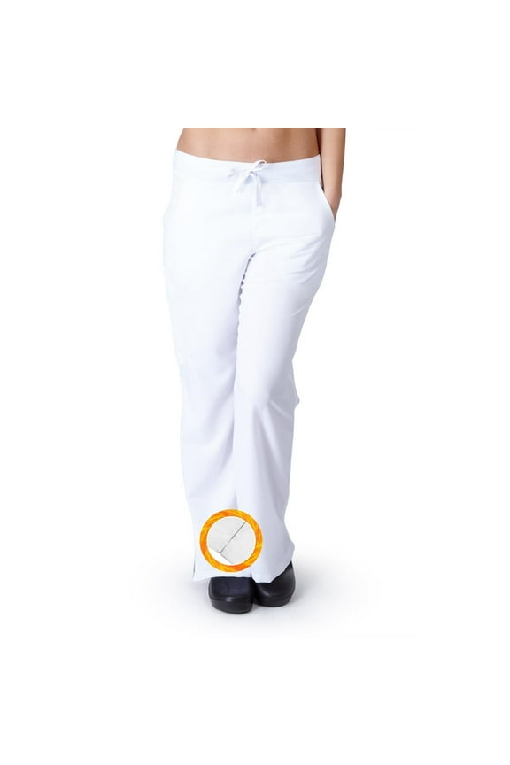- Womens Junior Fit Flare Cargo Scrub Pant 9120 L ( WHITE )