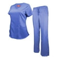 thumbnail image 1 of M&M SCRUBS - Womens Junior Fit Flare Cargo Scrub Pant 9120 XS ( ROYAL ), 1 of 2