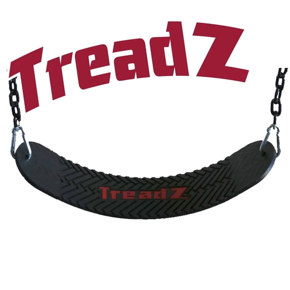 M & M Sales Backyard Outdoor Recycled Rubber Treadz Tire Tree Swing With Chain