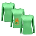 thumbnail image 1 of M&M Scrubs Women's Under Scrub Tee Crew Neck Long Sleeve T-Shirt Pack of 3 - Multi Pack of 3 (Light Green, Medium), 1 of 5
