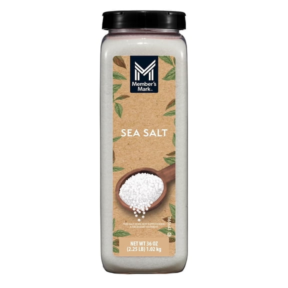 M M Sea Salt, 36 oz.