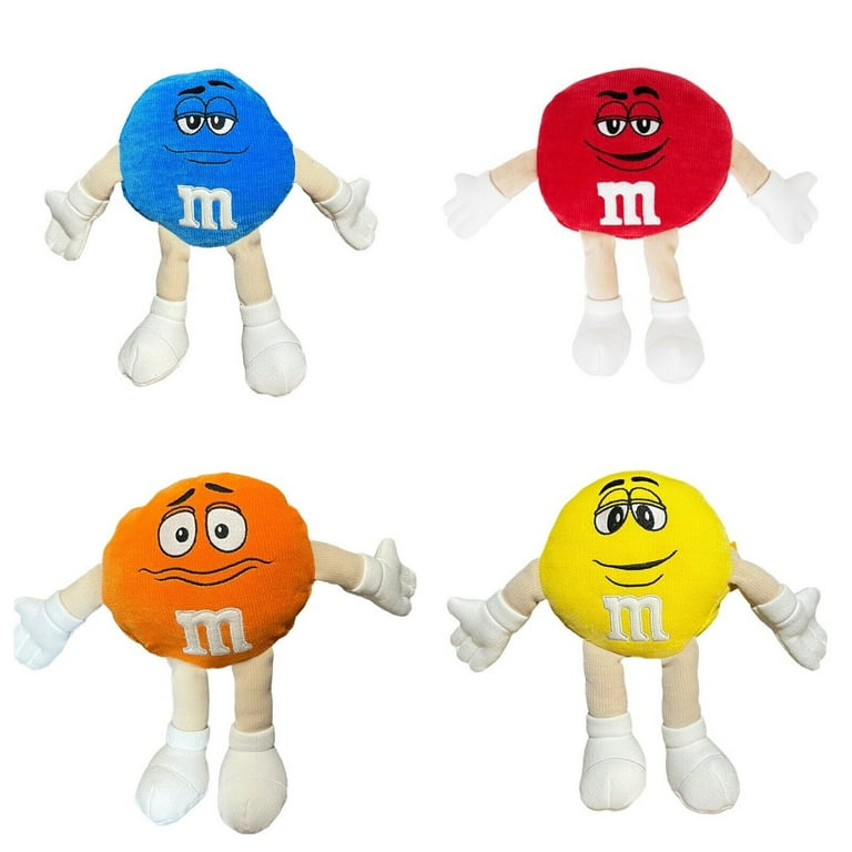 M&M Authentic Rare Plush Set, 15” Soft Doll, Yellow Red Blue