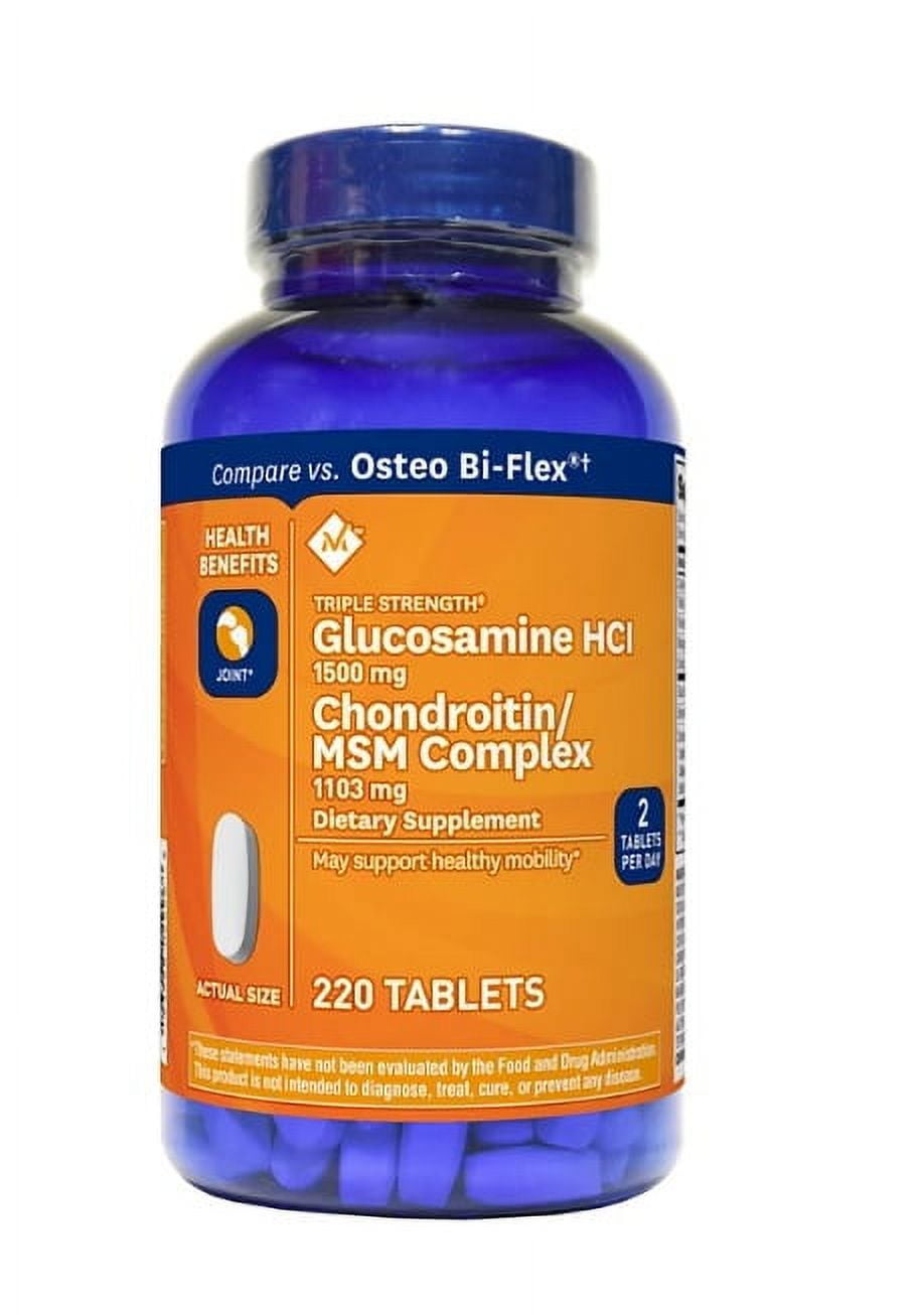 MM TripleStrength Glucosamine Chondroitin MSM Tablets (220 Ct