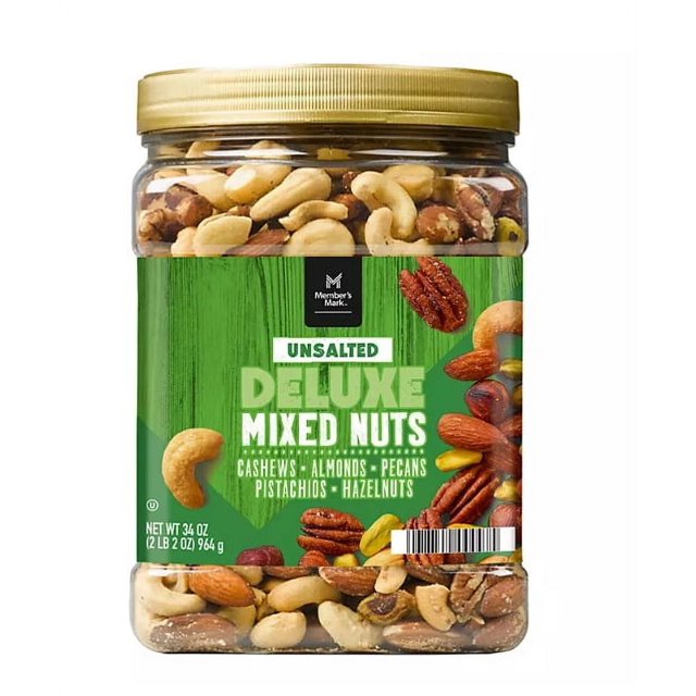 M.M Unsalted Deluxe Mixed Nuts (34 Oz.) Wholesale, Cheap, Discount