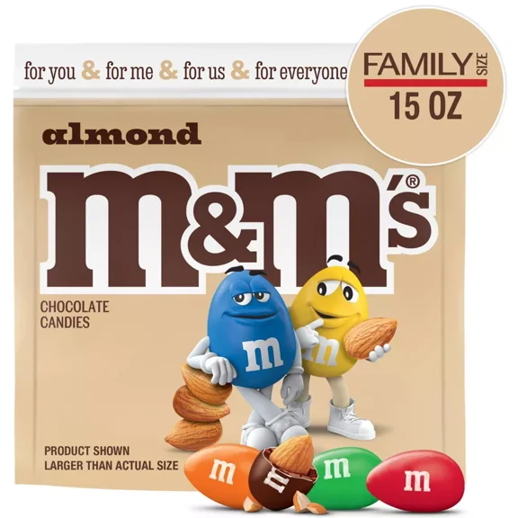 M&M's Almond Family Size Chocolate Candy - 15oz