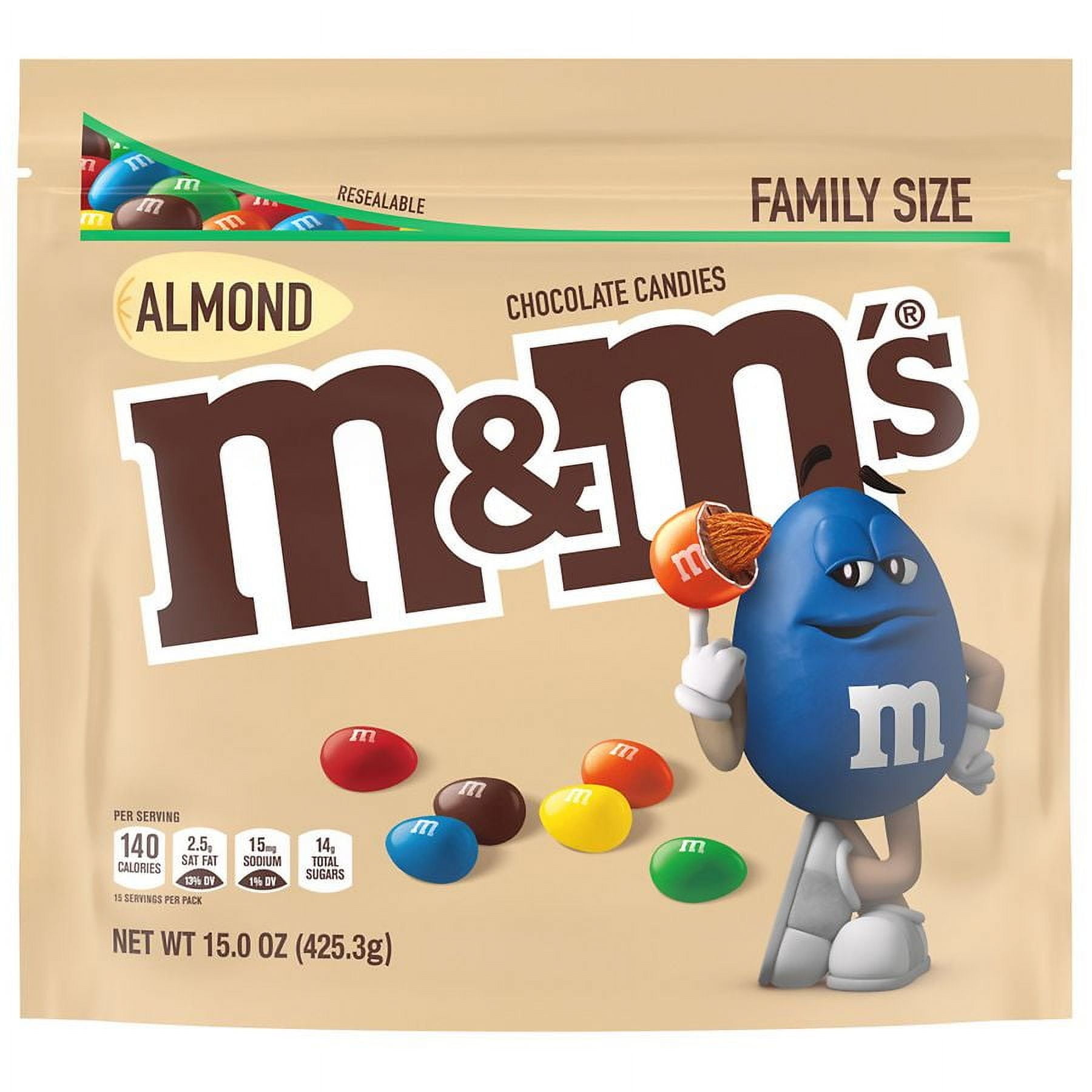 M&M's Almond Milk Chocolate Candy15.0oz Pack of 2