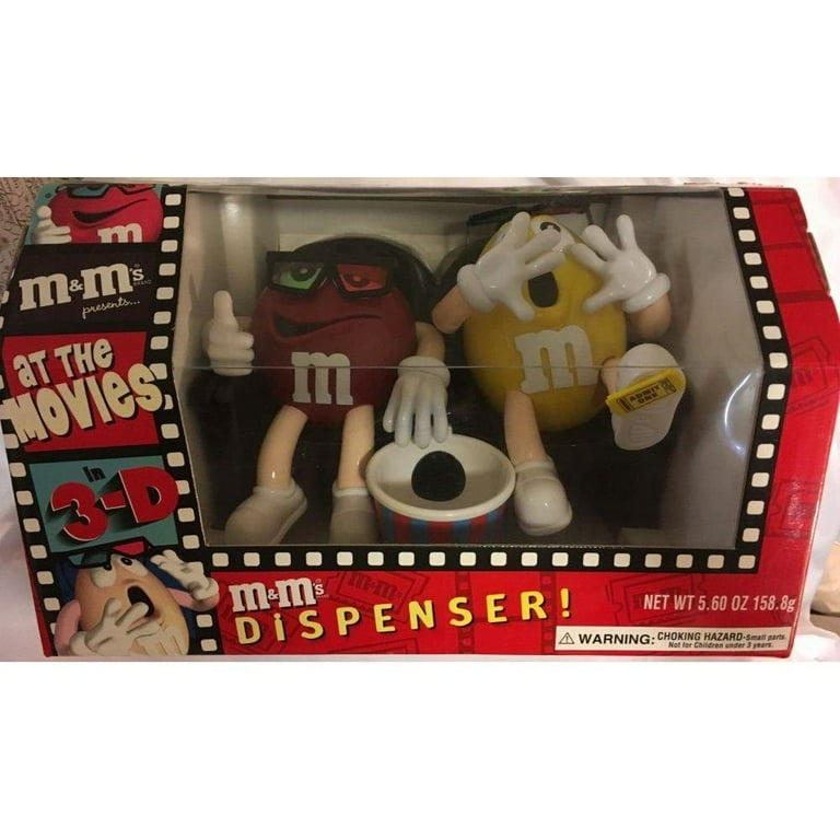 ぬいぐるみ M&M's At The Movies Dispenser M&M's At The Movies In 3-D Candy Dispenser Red and Yellow