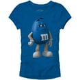 thumbnail image 1 of M&M's Candy Character Face Juniors T-Shirt - M - Blue, 1 of 1