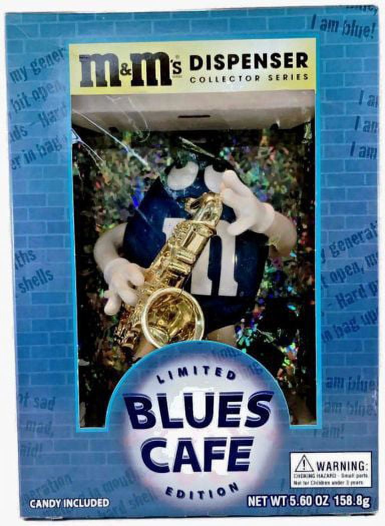 M&M's Blue with Saxophone Candy/Gumball Bank Dispenser