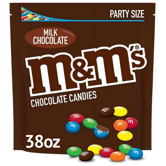 M&M's Candy Milk Chocolate, Party Size Bag 38.0oz